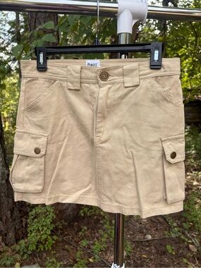 Princess Polly Beige Cargo Mini Skirt